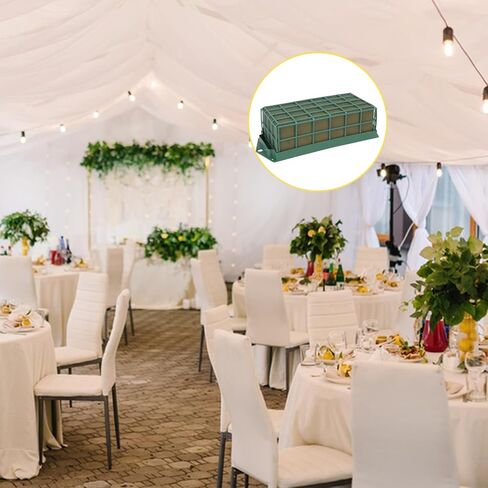 10 قطع من كتل إسفنجية زهرية فائقة الجودة من IHDYPPEW، 6.5 بوصة رغوة خضراء جافة كبيرة لترتيبات الزهور، ترتيبات زهور رائعة - كتل إسفنجية للواحة المستديرة لبائعي الزهور ومحبي الحرف اليدوية in Kuwait