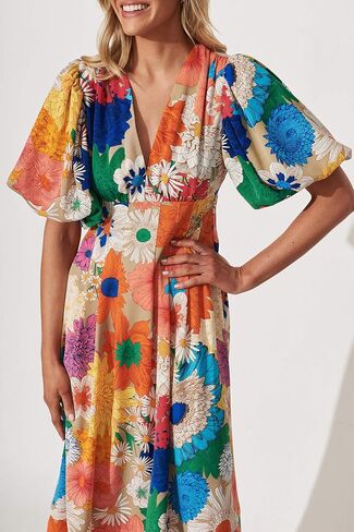 Maxigerui Women's Summer Floral Maxi Dress Spring Wedding Guest Dress 2026 in Saudi Arabia