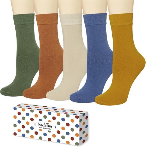 Crew Socks For Women - Soft Socks Cotton Socks For Women, Colored Socks For Women Ladies Girls Female in Saudi Arabia