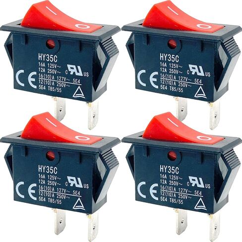 HY35C Push Button Switch 2 Pin 12A 250V ON - Off in Saudi Arabia