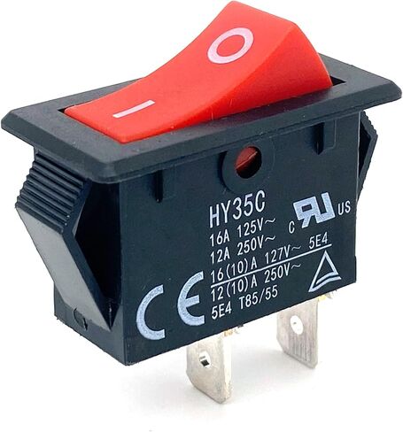 HY35C Push Button Switch 2 Pin 12A 250V ON - Off in Saudi Arabia