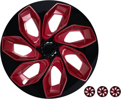 2024 Upgraded 19 Inch Wheel Covers Compatible with Tesla Model Y 2021 2022 2023 2024, 19 Inch Hubcaps Fit for Tesla Model Y 2021-2024 Accessories Set of 4 (Black Blue) in Saudi Arabia