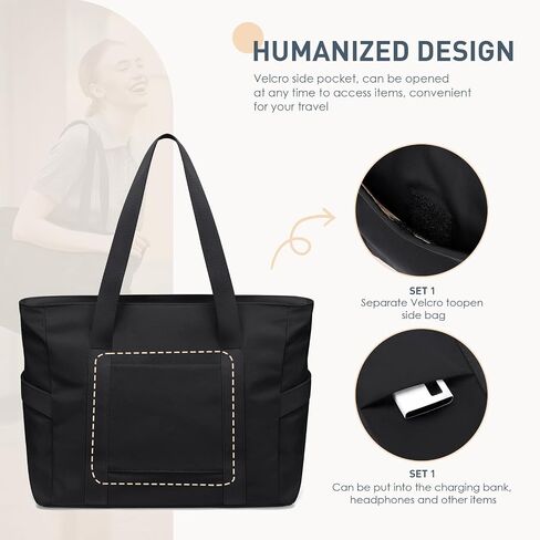 GOLF SUPAGS Tote Bag for Women with Zipper Large Shoulder Bag Top Handle Handbag for Travel Work in Kuwait