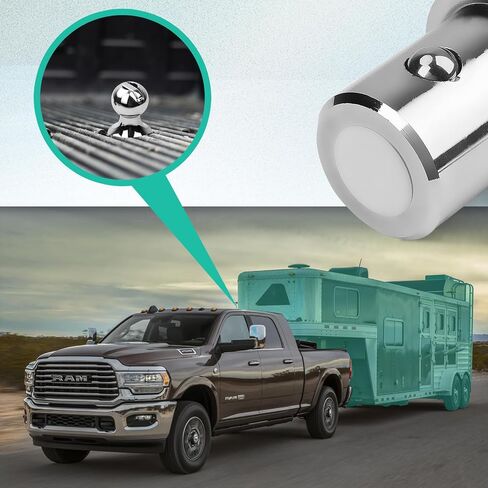 GNXA2061 Puck System Gooseneck Hitch Ball Kit, 2-5/16 Inch gooseneck Ball & Safety Chain Anchor kit Fits for Ford F-250/350/450, Fits for Chevrolet/Nissan Titan XD Trucks in Saudi Arabia