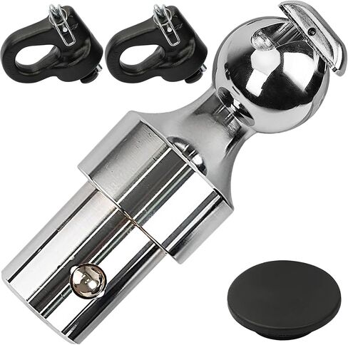 GNXA2061 Puck System Gooseneck Hitch Ball Kit, 2-5/16 Inch gooseneck Ball & Safety Chain Anchor kit Fits for Ford F-250/350/450, Fits for Chevrolet/Nissan Titan XD Trucks in Saudi Arabia