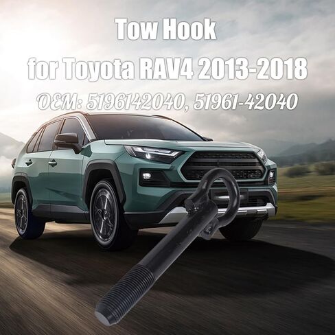 خطاف سحب Ciciglow لسيارة Toyota 2013-2018، خطاف سحب 5196142040، خطاف سحب مقطورة فولاذي عالي القوة، حلقة مقطورة أوتوماتيكية عالية الأمان، حل سحب آمن، in Saudi Arabia