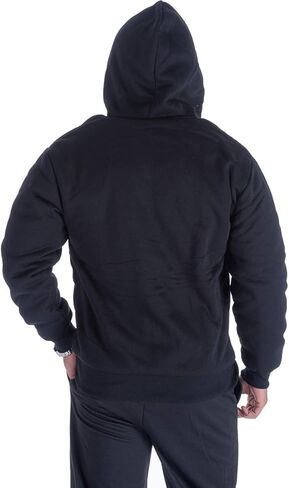 Hoodies for Men Winter Warm Heavyweight Sherpa Lined Fleece Zip Up Hoody Jacket in Saudi Arabia
