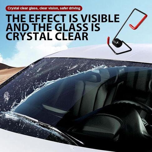 طقم معزز ممسحة السيارة مكون من 4 قطع، زنبرك ضغط صامت متعدد الوظائف لتحسين الرؤية في المطر والثلج، أداة سحب ذراع الممسحة مع قطعة قماش للتنظيف، عالمية لمعظم شاحنات السيارات (أسود) in Kuwait