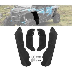 A & UTV PRO Front & Rear Mud Flaps for Polaris RZR 1000 XP,Heavy Duty Fender Flares Extensions Splash Mud Guards for Polaris RZR XP/4 1000 Turbo Fender Flare 2014-2023 Accessories, 4PCS