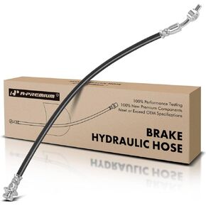 A-Premium Front Passenger Brake Hydraulic Hose Compatible with Select Nissan Models - NP300 Frontier/NP300 2016 2017 2018 2019, 2.5L - Replace# 462104KH7A, 462104KH7C
