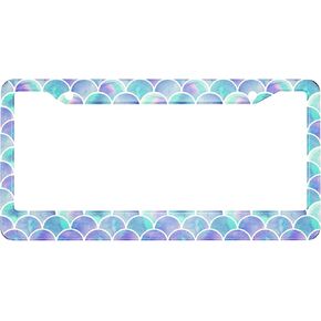 Swono Blue Ocean Wave License Plate Frame Spectacular Summer Blue Ocean Sea Wave Water License Plate Cover Aluminum Metal License Plate Holder Frame for Women Men Auto Decoration for US Car/Truck