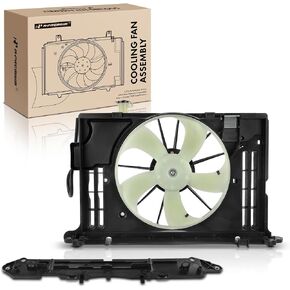 A-Premium Engine Radiator Cooling Fan Assembly Compatible with Select Toyota Models - Corolla 2014-2019 - Replace# 163610T041, 163630T020