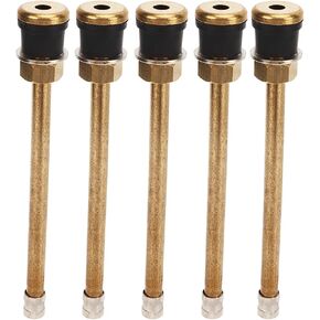 20 Pcs 5in Clamp in Truck Valve Stems TR574 Copper Tubeless Straight Valve Stem for 0.625in Valve Bore