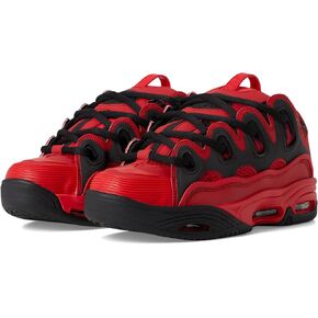Osiris Men's D3 2001 Skate Shoe, Red/Black/Red, 11