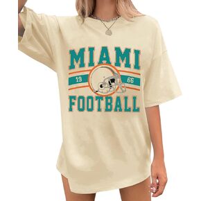 Football Shirts for Women Football Team Fan Tshirts Game Day Outfits Oversized Football Helmet Graphic Apparel