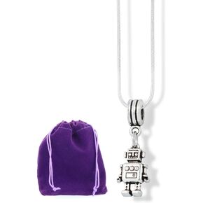 Robot Pendant - Robot Gifts of a Robot Necklace Women and Men Cool Robot Stuff and Cool Necklaces for Robot Lovers goes Great with a Robot Costume a Retro Robot for a Robot Party or I am not a Robot