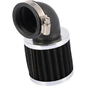 Universal 45mm Inlet Dia 90 Degree Bend Clamp-on Motorcycle Air Intake Filter Cleaner Auto Replacement Parts