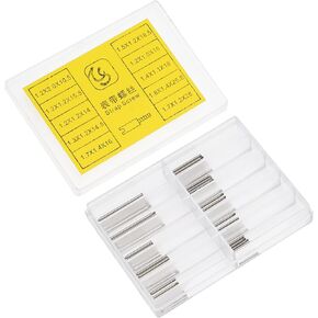 VOCOSTE 50pcs Strap Screws, Watch Band Link Pins Kit, Watch Repair Tool Kit, Watch Lug Screw Pins Replacement Kit for Watchmaker, 10 Specification