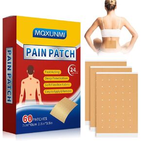 Heat Patches, 60 Count Maximum Strength Muscle & Joint Soothing Patches, 24 Hours Long Lasting Fast Acting Joint Patches for Neck, Shoulders, Back, Knees and Anks
