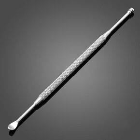 Silver Double-Ended Ear Wax Removal Cleaner Stainless Steel Spiral Ear Pick Spoon Earwax Removal Products Ear Care Beauty Tool Kit Multifunction Portable