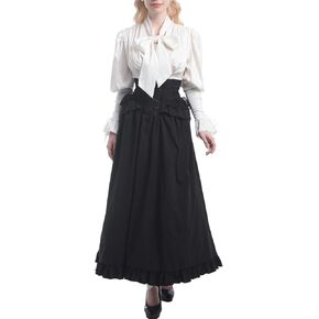 FCCAM Victorian Dress for Women Renaissance Costume Two-piece Ball Gown Costumes Medieval Wedding Dress