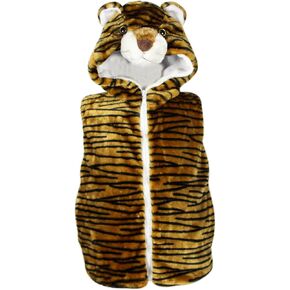 Bioterti Kids Cute Plush Winter Warm Animal Vest Costume Hoodie for Dress Up