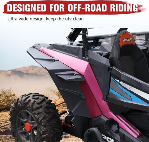 A & UTV PRO Front & Rear Mud Flaps for Polaris RZR 1000 XP,Heavy Duty Fender Flares Extensions Splash Mud Guards for Polaris RZR XP/4 1000 Turbo Fender Flare 2014-2023 Accessories, 4PCS in Saudi Arabia