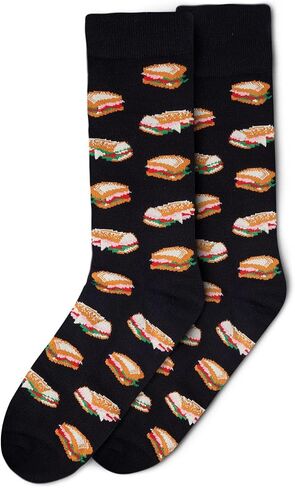MeMoi Men's Tasty Hoagies Rayan Blend Novelty Crew Sock in Saudi Arabia