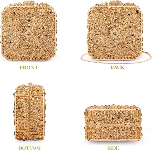 Crystal Clutch Evening Bag Bling Luxury Rhinestone Wedding Bridesmaid Handbag Cocktail Formal Purse For Women in Saudi Arabia