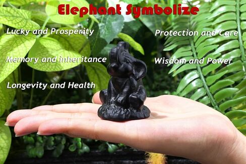 ZHIYUXI 2.2" Crystal Elephant Statue Decor Pink Lucky Cute Spiritual Elephants Rose Quartz Crystals Figurine Gifts for Women Small Sculpture for Home Office Desk Room Decoration in Kuwait