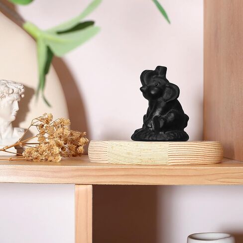 ZHIYUXI 2.2" Crystal Elephant Statue Decor Pink Lucky Cute Spiritual Elephants Rose Quartz Crystals Figurine Gifts for Women Small Sculpture for Home Office Desk Room Decoration in Kuwait