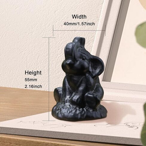 ZHIYUXI 2.2" Crystal Elephant Statue Decor Pink Lucky Cute Spiritual Elephants Rose Quartz Crystals Figurine Gifts for Women Small Sculpture for Home Office Desk Room Decoration in Kuwait