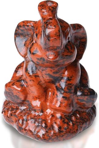 ZHIYUXI 2.2" Crystal Elephant Statue Decor Pink Lucky Cute Spiritual Elephants Rose Quartz Crystals Figurine Gifts for Women Small Sculpture for Home Office Desk Room Decoration in Kuwait