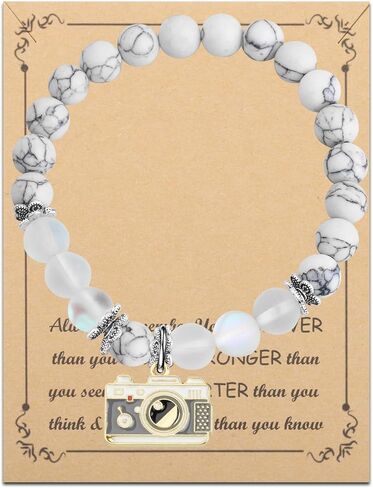 FUSTMW Photographer Gift Camera Charm Bracelet Wedding Photographer Gift Camera Jewelry Gifts for Videographer Inspirational Gift (camera bracelet) in Saudi Arabia