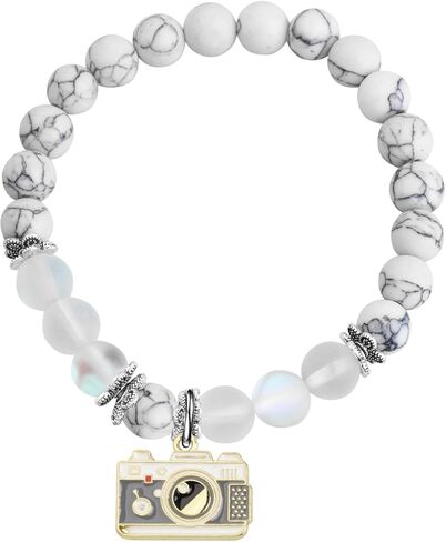 FUSTMW Photographer Gift Camera Charm Bracelet Wedding Photographer Gift Camera Jewelry Gifts for Videographer Inspirational Gift (camera bracelet) in Saudi Arabia