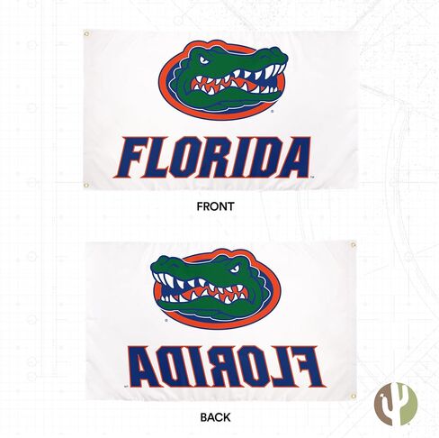 Desert Cactus University of Florida Flag UF Gators Banner 100% Polyester Indoor Outdoor 3x5 feet Flags (Style 1) in Kuwait