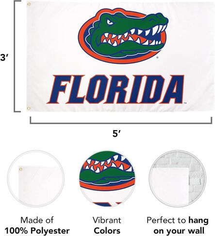 Desert Cactus University of Florida Flag UF Gators Banner 100% Polyester Indoor Outdoor 3x5 feet Flags (Style 1) in Kuwait