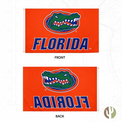 Desert Cactus University of Florida Flag UF Gators Banner 100% Polyester Indoor Outdoor 3x5 feet Flags (Style 1) in Kuwait
