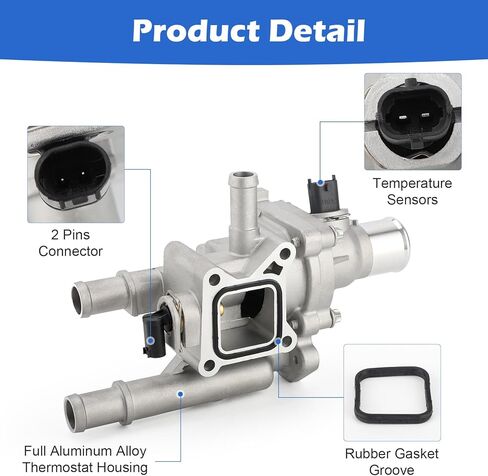 ترقية مجموعة مبيت ترموستات الألومنيوم لسيارات BMW 323 325 328 330 525 528 530 X3 Z3 Z4 X5 1999-2006-يستبدل 11537509227 11531437040 11531436823 in Saudi Arabia