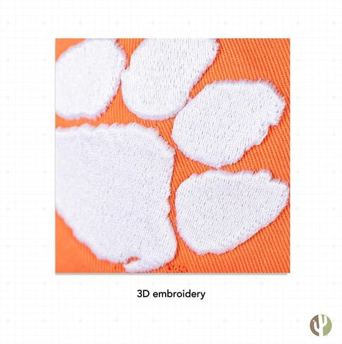 Desert Cactus Clemson University Baseball Hat Tigers Brimmed Embroirderd Hats Cap Adjustable Cloth Strap Adult (Style C1) White in Saudi Arabia