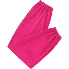 Floerns Women's Solid Elastic High Waisted Baggy Sweatpants Jogger Pants Y2k Trendy Lounge Trousers