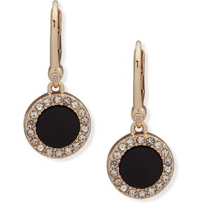 DKNY Pavé & Stone Small Drop Earrings - Gold Earrings for Women - Elegant Drop Earrings - Beautiful Women's Jewelry