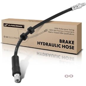 A-Premium Front Driver or Passenger Brake Hydraulic Hose Compatible with Volvo Models - C70 1998-2004, S70 1998-2000, V70 1998-2000, with 16 in Wheels - Replace# 91914001