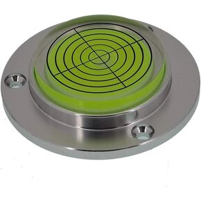 Metal Horizontal Bubble Cow Eye Level Universal Horizontal Bubble Flange Water Bubble Level Horizontal Bubble Small Household (80 * 13.5mm)