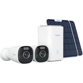 Reolink 4K Security Cameras Wireless Outdoor System, Encrypted Local Storage, Color Night Vision, 2.4/5GHz Wi-Fi, 128GB microSD Included, No Monthly Fee, Home Hub with 4X Eco Ultra+Solar Panel