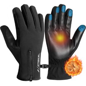 ATERCEL Winter Gloves for Men Women, 2024 Upgraded Thermal Gloves with Graphene Cotton Waterproof Gloves for Cold Weather