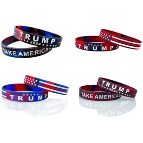 8PC Take America Back Trump Bracelet Patriotic Bracelet