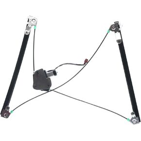 YHTAUTO Front Power Window Regulator Driver Side with 2-Pin Motor Assembly for Chrysler Town and Country & Dodge Caravan/Grand Caravan & Plymouth Voyager/Grand Voyager 1996-2000