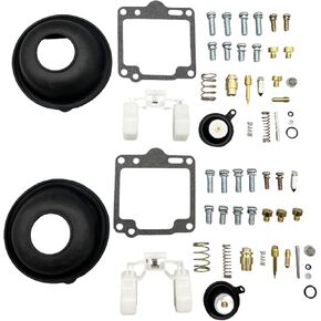 2 Set Carburetor Rebuild Kit Carb Float Fit for Yamaha XV1100 Virago 1100 1988-1999