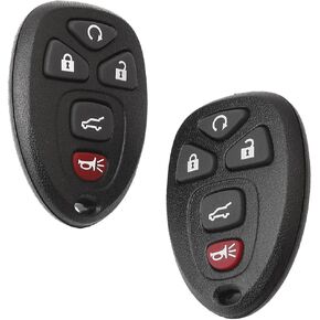 2Pcs OUC60221 Car Key Fob Keyless Control Entry Remote OUC60270 5 Button Vehicles Replacement Compatible with Traverse Tahoe Equinox 15857840 5913427 20869057